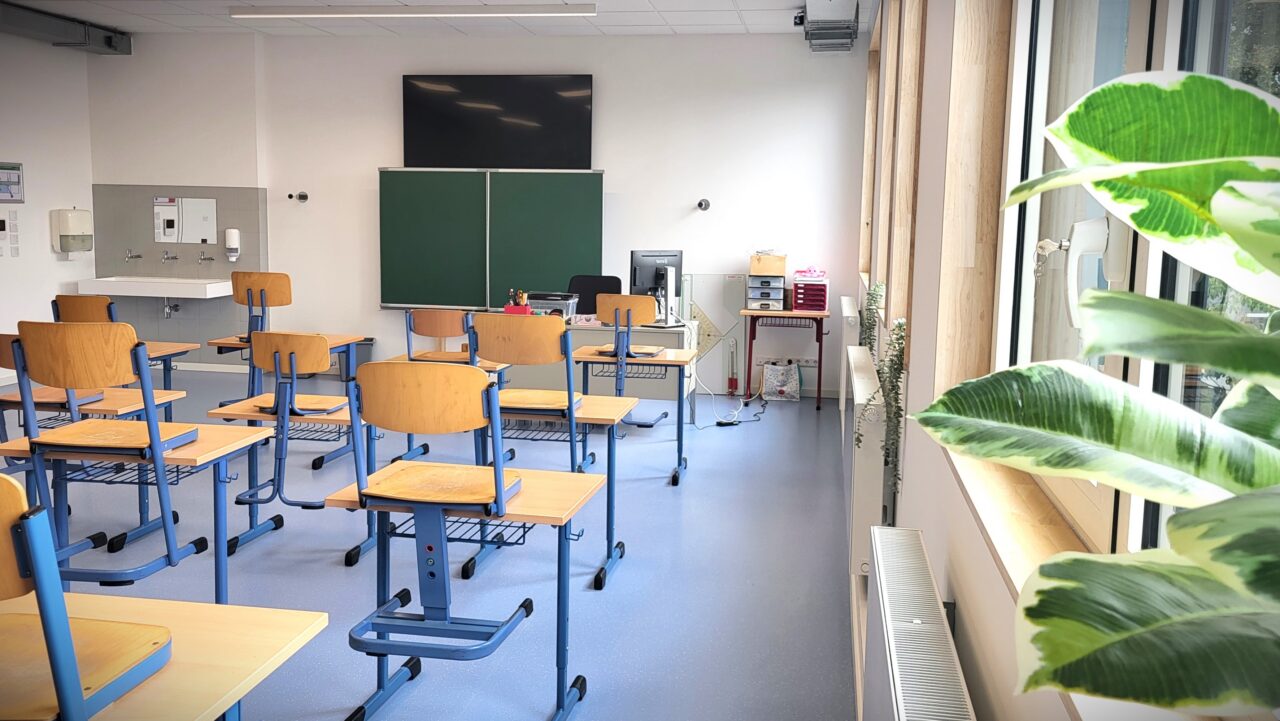 Bâtiment modulaire scolaire Modulair schoolgebouw Modular school building