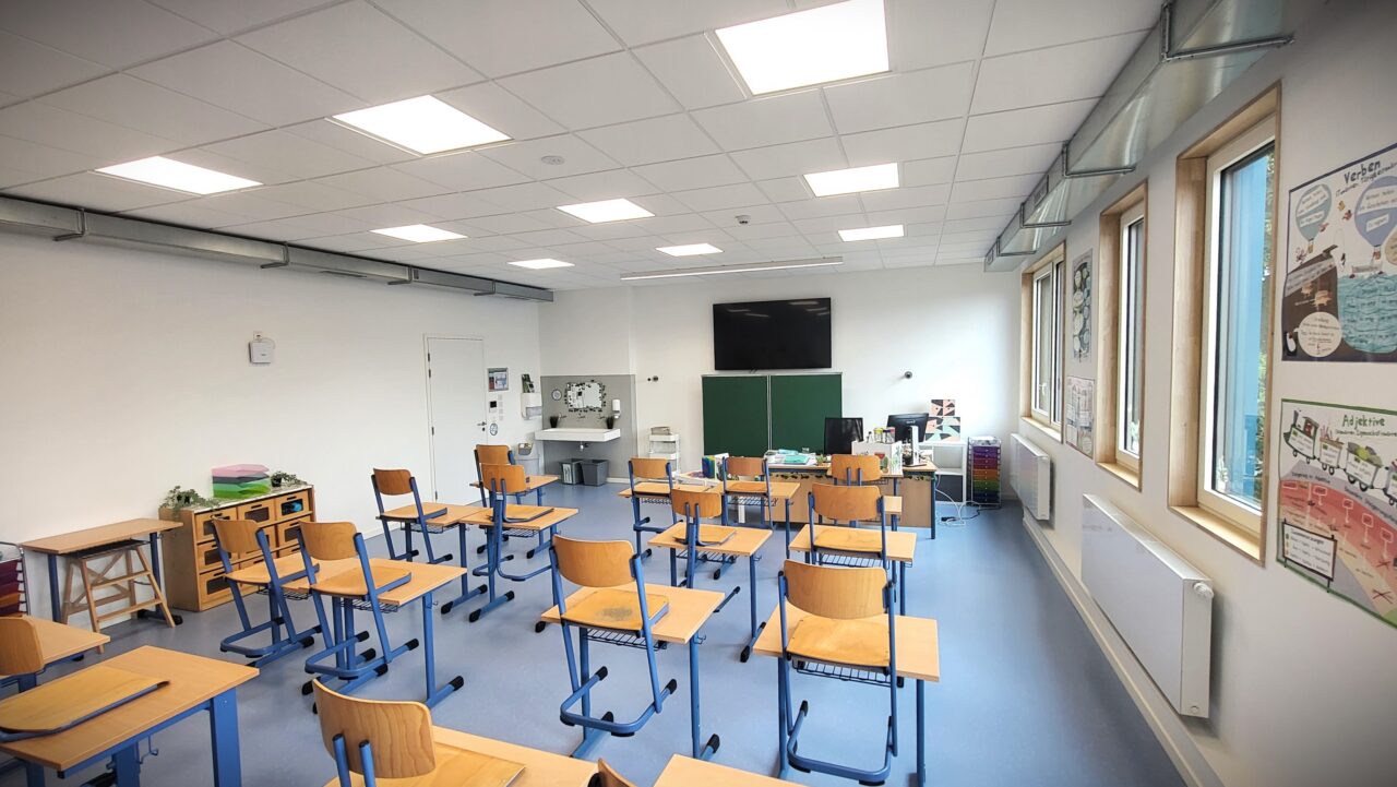 Bâtiment modulaire scolaire Modulair schoolgebouw Modular school building