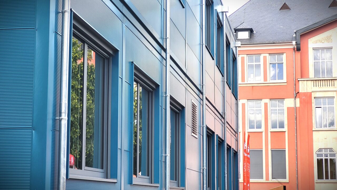 Bâtiment modulaire scolaire Modulair schoolgebouw Modular school building