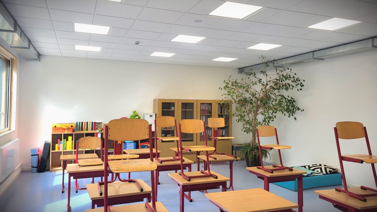 Bâtiment modulaire scolaire Modulair schoolgebouw Modular school building